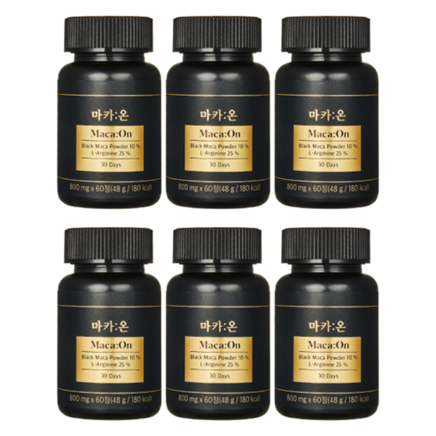 마카온 800mg, 60정, 6개