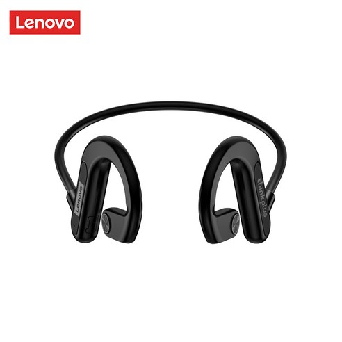 Lenovo 골전도 이어폰 X3 X4 X5 X3 프로 블루투스 Hifi 이어 후크 무선 헤드셋 마이크 방수 이어 버드 포함, x4 Black