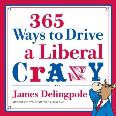 (영문도서) 365 Ways to Drive a Liberal Crazy Paperback, Regnery Publishing, English, 9781596986428