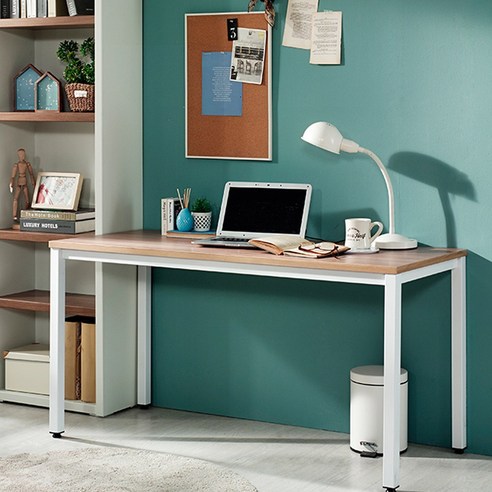 동서가구 스토이 1400 스틸 책상 DF906339, 화이트