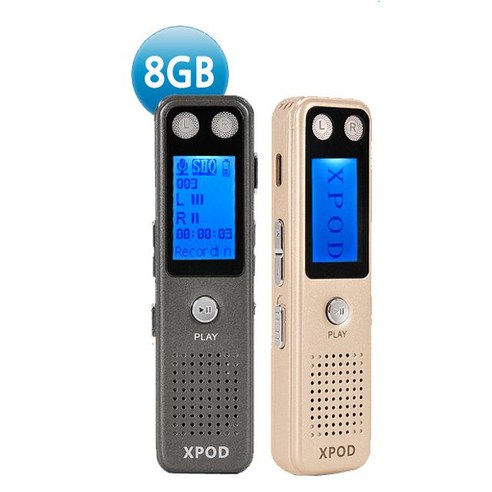 XPOD 8GB녹음기 XP777 보이스레코더 내장스피커