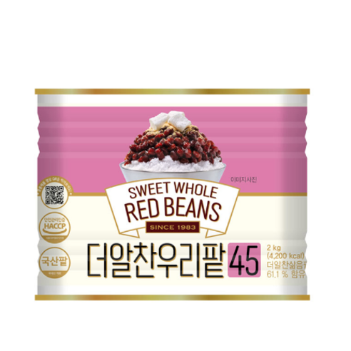 대두식품 우리통팥 통조림, 850g, 6개