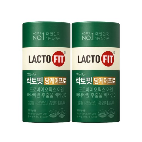 종근당건강 락토핏 당케어 프로 2g x 30포 x 5통, 60g, 2개