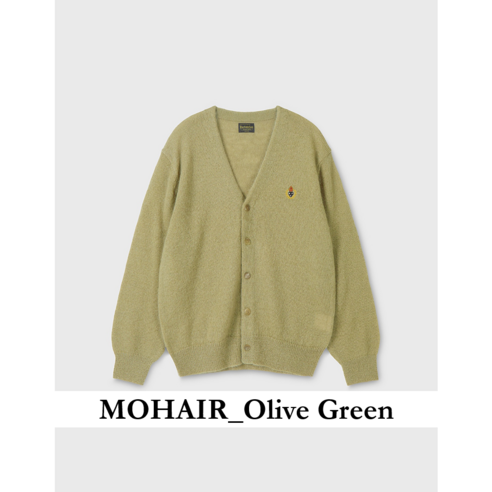 헤리티지플로스가디건 CREST MOHAIR CARDIGAN