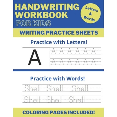 Handwriting Workbook For Kids: letter tracing and coloring books for kids ages 2 and up. letter trac... Paperback, Independently Published, English, 9798563994355