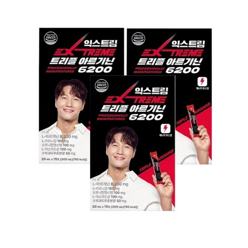 익스트림 트리플 아르기닌 6200mg, 300ml, 3개