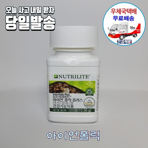 암웨이 아이언폴릭 (120정/엽산철분제) + 사은품(엔자임바이옴) [우체국택배]