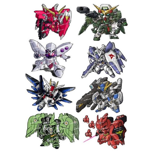 건담 스티커 사이즈 가능 하이뉴 큐베레이 저스티스 사자비 듀나메스 프리덤 크샤트리아, M (상세페이지 참조)