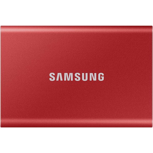 삼성전자 포터블 외장 SSD T7 USB 3.2 Gen2 메탈릭레드, 500GB