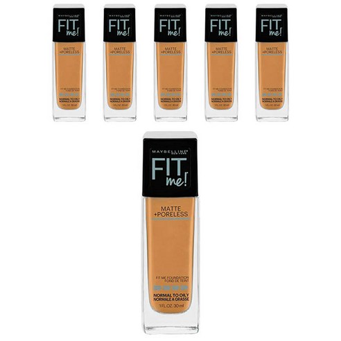 메이블린 핏 미! 매트+ 포어리스 파운데이션 30ml, Caramel, 6개