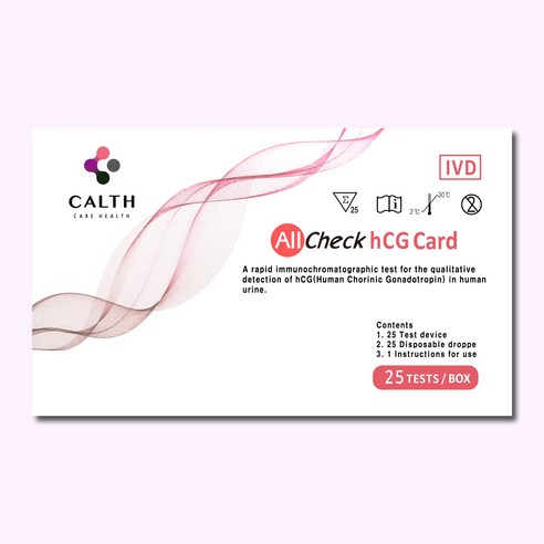 켈스 임신 테스트기 All Check HCG card (25T), 1세트
