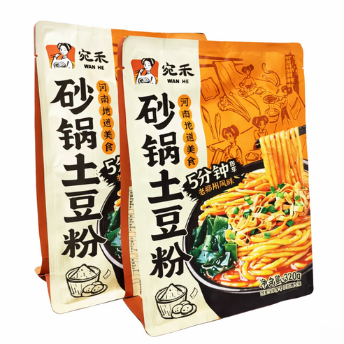투도우펀 마라탕 당면 감자면 중국 넓적당면 매운맛 320g, 3개, 320g