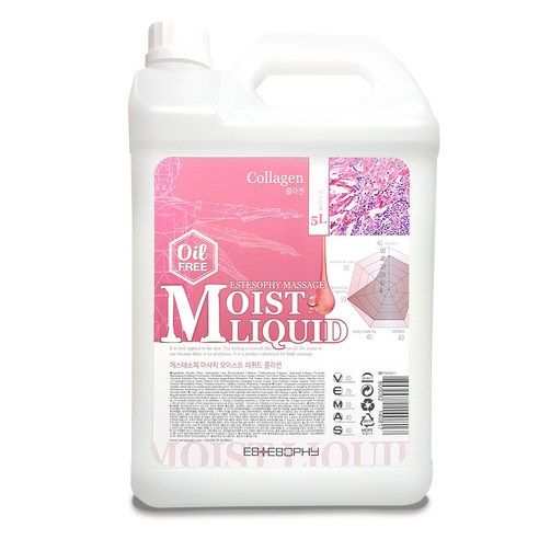 에스테소피 논오일 마사지 젤 논오일 콜라겐 5L 수용성 리퀴드 페이스 바디, 1병, 5000ml