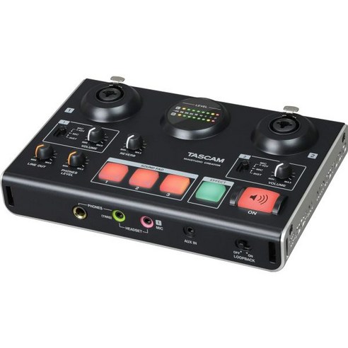 Tascam 오디오 인터페이스 녹음 MiNiSTUDIO Creator US 42B 스트리밍 팟캐스트 개인 방송 라이브 게임 및 영화 사운드를 위한 USB 인터페이스2 입력 2, Single