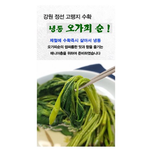 손질 걱정 없이 즐기는 봄의 활력, 햇살농원 냉동 오가피순