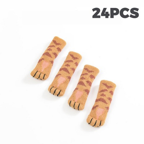 아소공방 스크래치 소음방지 고양이 체어삭스, 호랑이냥, 24개