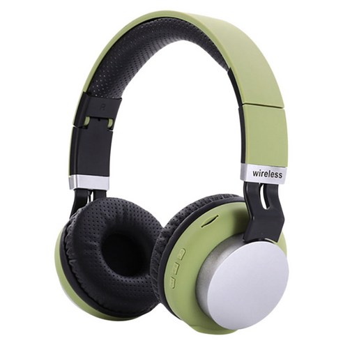 Retemporel EK-MH8 헤드셋 Bluetooth 5.0 무선 카드 스포츠 게임 및 음악 감상용 접이식 헤드셋(녹색), 녹색