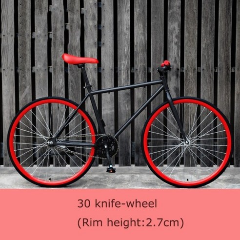 26 인치 Fixie 고정 기어 도시 고 탄소강 프레임 단일 속도 고정 경주 용 자전거, 26인치, 8, 1개