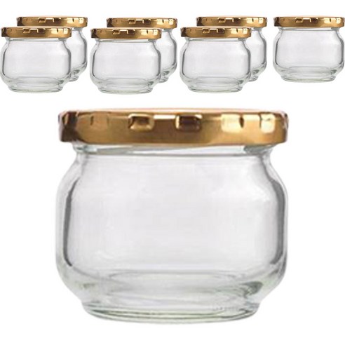 경성리빙테크 경성 유리병 원형, 100ml, 8개