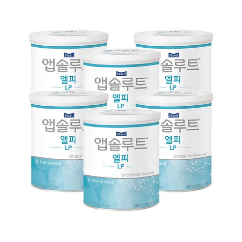 앱솔루트 베이비웰 LP 분유, 350g, 6개