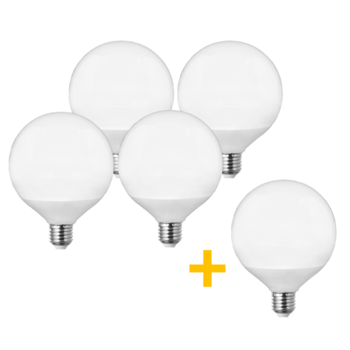 삼영전기 LED 볼 전구 E26, 주광색(하얀빛), [1등급]12W-롱타입, 5개