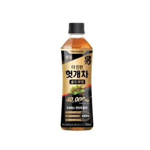 광동 더 진한 헛개차 골드라벨, 500ml, 12개