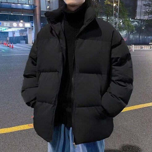 패션아이콘 남성 겨울 오버핏 숏패딩 점퍼