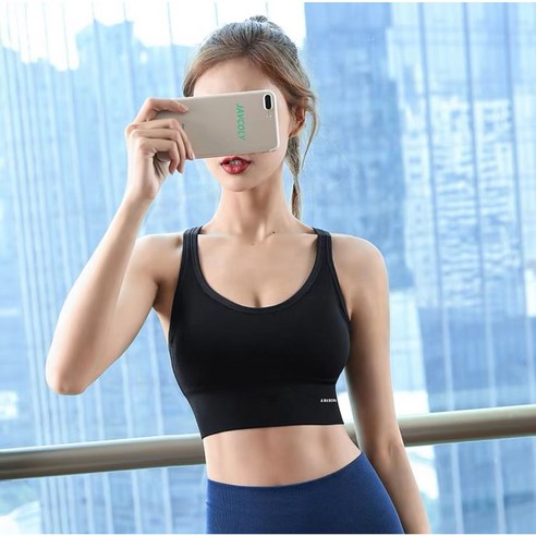 JAVCOLY러닝 트레이닝 웨어 여 충격을 흡수 방진 등 강도 높은 표준화된 미 푸쉬형 헬스 요가 브라 나시