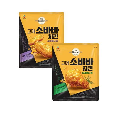 고메 소바바치킨 소이허니 윙2개 + 봉2개, 2개, 300g