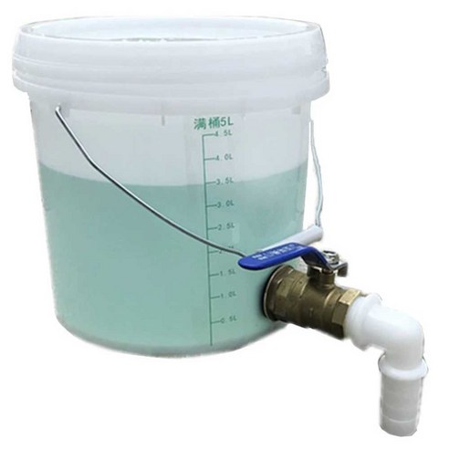 수도 꼭지 말통 물탱크 물통 밸브 생수통 양동이 용량 표시, 5L + 1인치 구..., 1개 - 생수통/약수터통 | 쿠팡