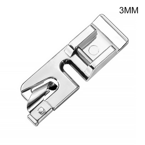 재봉틀 압연 밑단 발 가정용 재봉틀 밑단 금속 노루발 헤머 압연, 3mm