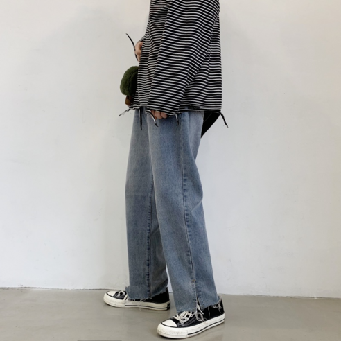 더룬 세미와이드 청바지 남성용 데님팬츠