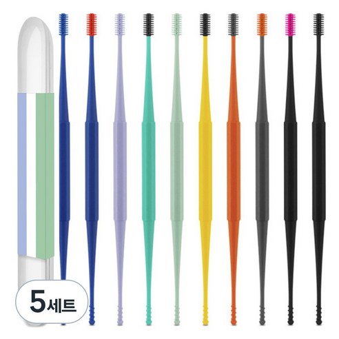 바우마켓 플라스틱 실리콘 양면 귀이개 10종, 5세트