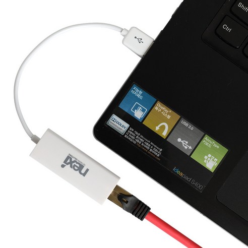 넥시 유선 랜카드 USB 2.0, NX1024 NX-UE20F