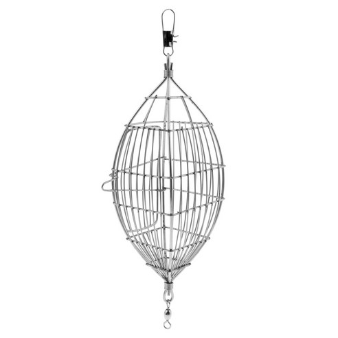 SJSHOP 스테인레스 스틸 라인 와이어 케이지 미끼 낚시 피더 잉어 낚시 태클, {"색상":"은빛"}, {"수건소재":"스테인레스 스틸"}