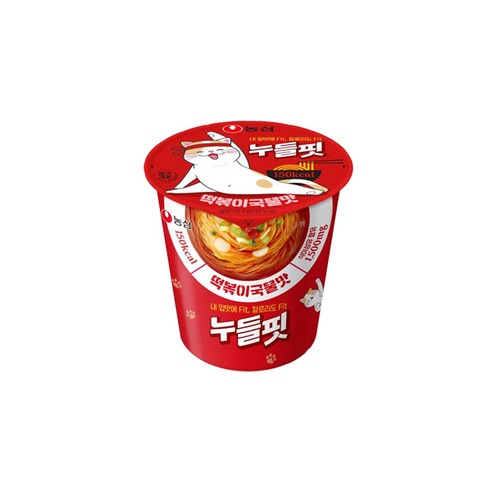 누들핏 떡볶이 국물맛 50.4g, 12개