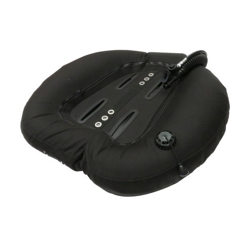 22" LP 호스 장비가 있는 27kg 다이빙 도넛 윙 BCD 이중 탱크 부력, 나일론, 블랙
