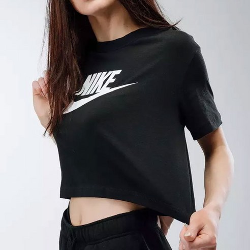 [나이키] 스포츠웨어 에센셜 크롭 티셔츠 BV6176-010