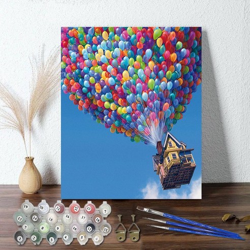 떨샵 DIY 명화 그리기 40X50 세트 집콕러, 풍선여행, 1개