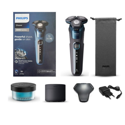 필립스 SkinIQ 5000 시리즈 전기면도기, S5579/60, 일렉트릭 블루