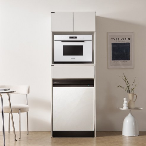 좁은 주방, 식기세척기 때문에 더 좁아졌다고요? 공간 활용 끝판왕 수납장 등장! 식기세척기장