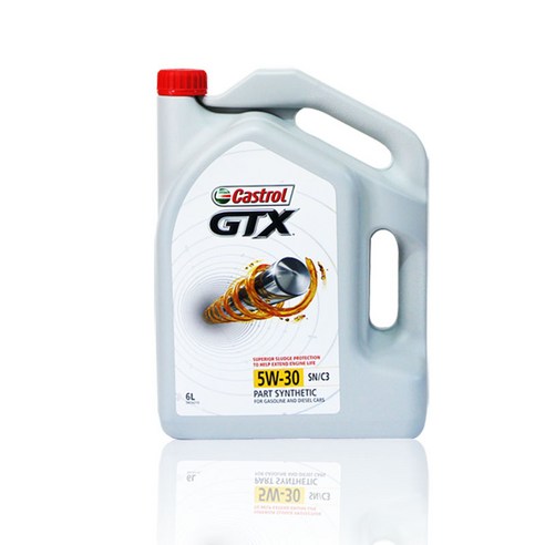 castrol 캐스트롤 GTX 5W30 C3 SN 엔진오일 가솔린 디젤 LPG 겸용, 1개, 캐스트롤GTX 5W-30(6L)