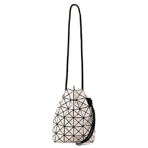 바오바오 잇세이 미야케 프리즘 짜기 6 크로스 바디 건매 타입 숄더백 SHINY 실버