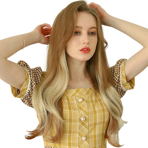 가발매니아 글램루즈 퍼스널컬러 붙임머리, 베이비크림, 1개