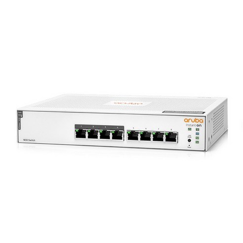 HPE ARUBA JL811A 1830-8G 4p Class4 PoE65W 관리형 POE 스위칭허브, 선택없음