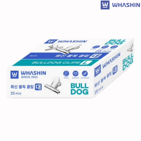 화신 불독 클립 대, 25개입, 1개