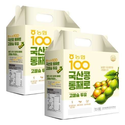[농협식품] 100% 국산콩 고칼슘두유64입(16입 4개입), 64개, 190ml