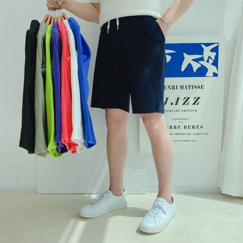 이브 HP 남자 면 밴딩 빅사이즈 반바지 S-4XL (102-1)