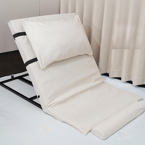 침대 전동 리프트 등받이 보조기 어르신 기립 환자, 1개, 회색 쇼트+팔걸이