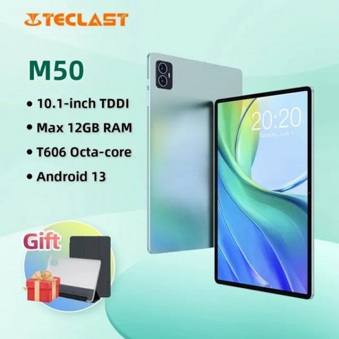 Teclast M50 안드로이드 13 태블릿 T606 8 코어 6GB + RAM 128GB 10.1 인치 Incell 완전 적층 4G 네트, 한개옵션1, 01 Teclast M50 테블릿pc Best Top5